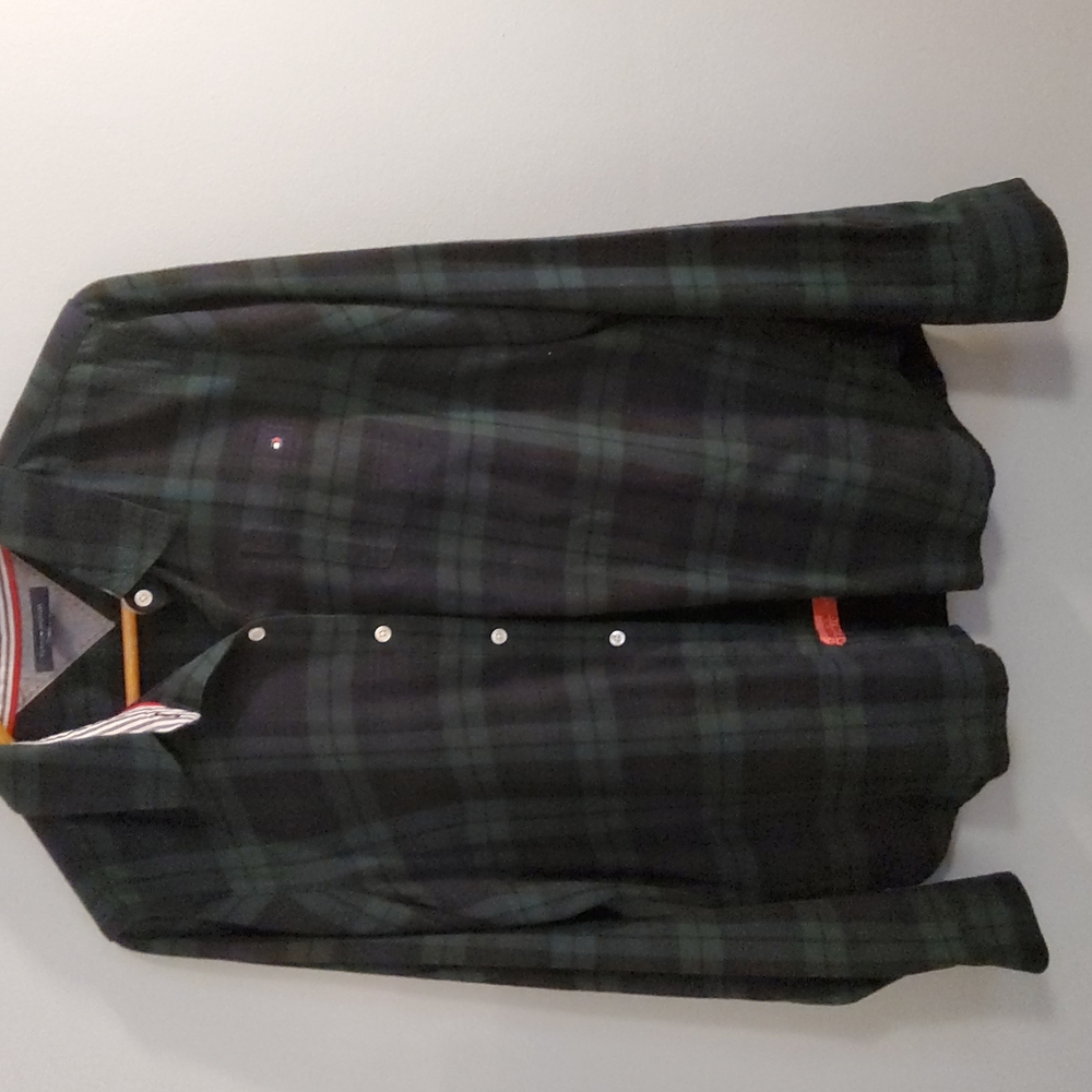 Tommy Hilfiger plaid button down top size XL